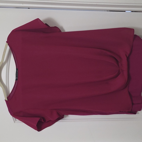 INC International Concepts Deep Red Top - Picture 1 of 4
